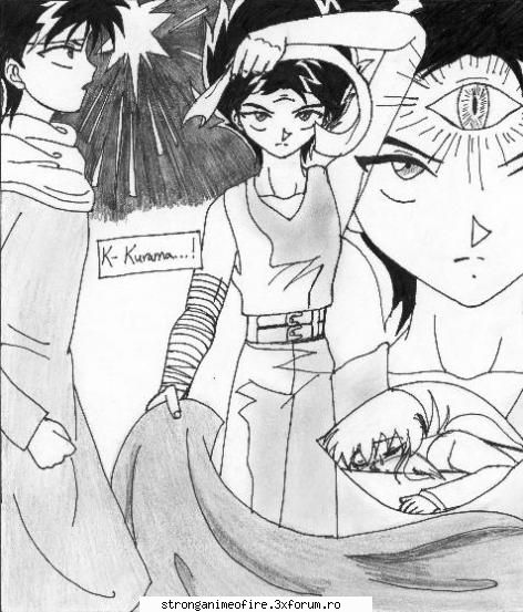 Benzi desenate ku Kurama si Hiei - Anime King - Yu Yu Hakusho